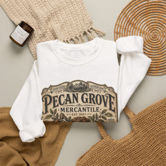 Pecan Grove Mercantile Vintage Logo Sweatshirt - Southern Heritage