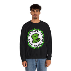 Happy St. Patrick's Day Unisex Crewneck- Leprechaun Hat