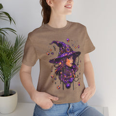 Enchanting Witch Graphic Tee - Perfect for Halloween, Gifts, Parties, Casual Wear, and Witchy Vibes