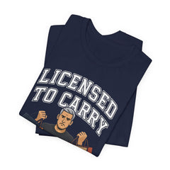 Funny Marriage License Unisex Te, License to carry