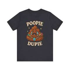 Funny Poop Doopie Emoji Tee, Quirky Graphic, Humorous Apparel, Playful Wear, Fizzing jewelry
