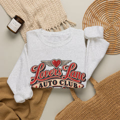 Lovers Lane Auto Club Vintage Racing Graphic Crewneck Sweatshirt- Valentine
