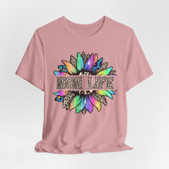 Sunflower Leopard Mom Tee