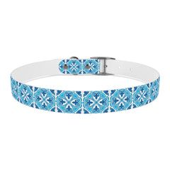 Dog Collar- Blue Mexican Talavera Tile Print