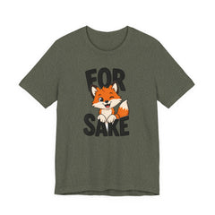 Funny Fox Tee "For Sake" Cute Fox Graphic T-Shirt
