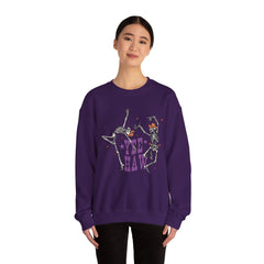 Yee Haw Skeletons Sweatshirt - Cozy Unisex Crewneck for Halloween, Fall Fashion, Casual Outfits, Gift for Cowpoke Enthusiasts, Western Style