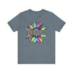 Sunflower Leopard Mom Tee