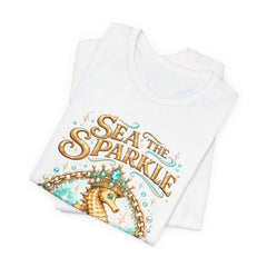 Sea the Sparkle Seahorse T-Shirt — Nautical Mermaid Beach Tee