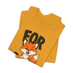 Funny Fox Tee "For Sake" Cute Fox Graphic T-Shirt