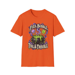 Fizz, Bubble Witch Tee — "Fizz, Bubble, Toil & Trouble" Halloween Graphic T-Shirt BP