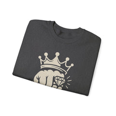 Bling King Sweatshirt, Cozy Crewneck, Gift for Him, Streetwear Style, Bomb Party,  Casual Fashion