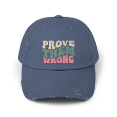 Motivational Distressed Cap, Inspiring Hat for Everyone, Perfect for Gifts, Casual Wear, Relaxed Vibes, Everyday Use