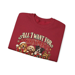"All I Want For Christmas Is Dogs" Holiday Christmas Crewneck