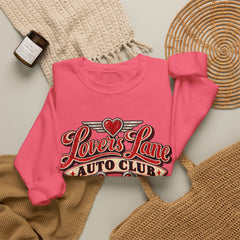 Lovers Lane Auto Club Vintage Racing Graphic Crewneck Sweatshirt- Valentine