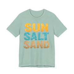 Sun Salt Sand Beach T-Shirt — Retro Coastal Summer Tee