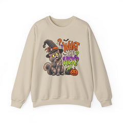 Halloween Cat 'What the Hex?' Crewneck Sweatshirt