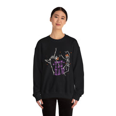 Yee Haw Skeletons Sweatshirt - Cozy Unisex Crewneck for Halloween, Fall Fashion, Casual Outfits, Gift for Cowpoke Enthusiasts, Western Style