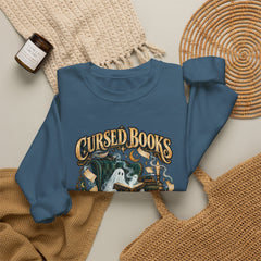Cursed Books & Cozy Nooks Sweatshirt — Gothic Reading - Halloween BP