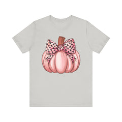 Cute Pink Pumpkin Graphic Tee for Fall, Autumn Shirt, Halloween Top, Harvest Celebration T-Shirt, Seasonal Apparel, Gift Idea