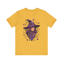 Enchanting Witch Graphic Tee - Perfect for Halloween, Gifts, Parties, Casual Wear, and Witchy Vibes