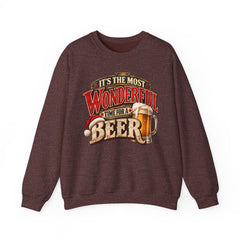 It’s the Most Wonderful Time for a Beer Crewneck Sweatshirt - Christmas