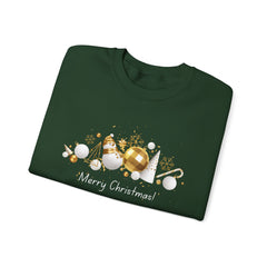 Festive Holiday Sweatshirt, Cozy Winter Apparel, Perfect Gift for Christmas, Tree Ornaments