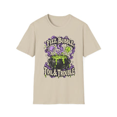 Fizz, Bubble Witch Tee — "Fizz, Bubble, Toil & Trouble" Halloween Graphic T-Shirt BP