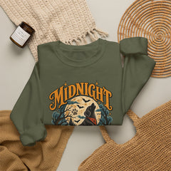 Midnight Howl Club Sweatshirt — Moonlit Wolves Graphic Crewneck