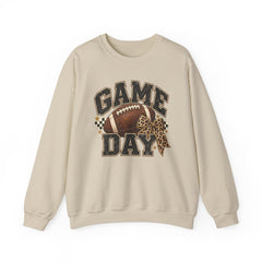Game Day Sweatshirt — Leopard Football Graphic Crewneck