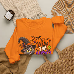 Halloween Cat 'What the Hex?' Crewneck Sweatshirt
