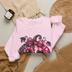 Pink Sugar Skull Pumpkin Sweatshirt ~ Halloween Vibes