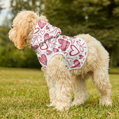 Pet Hoodie - Pink Hearts and Bows - Spoil Your Pet - Valentine's Day