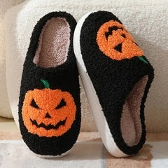 Halloween Jack-O-Lantern Slippers