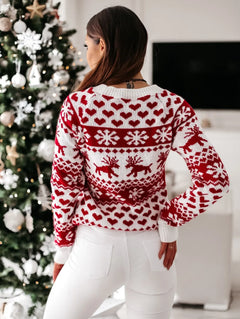 Winter Christmas Sweater Nordic Pattern