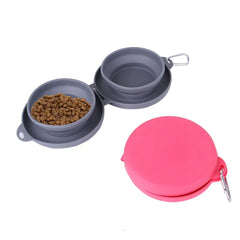 Foldable Food & Water Dog Bowl