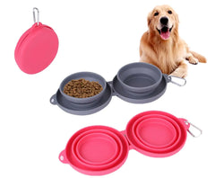 Foldable Food & Water Dog Bowl