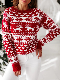 Winter Christmas Sweater Nordic Pattern