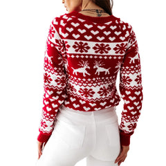 Winter Christmas Sweater Nordic Pattern