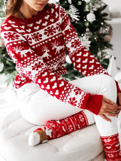 Winter Christmas Sweater Nordic Pattern