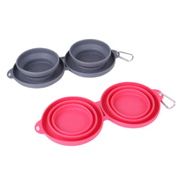 Foldable Food & Water Dog Bowl